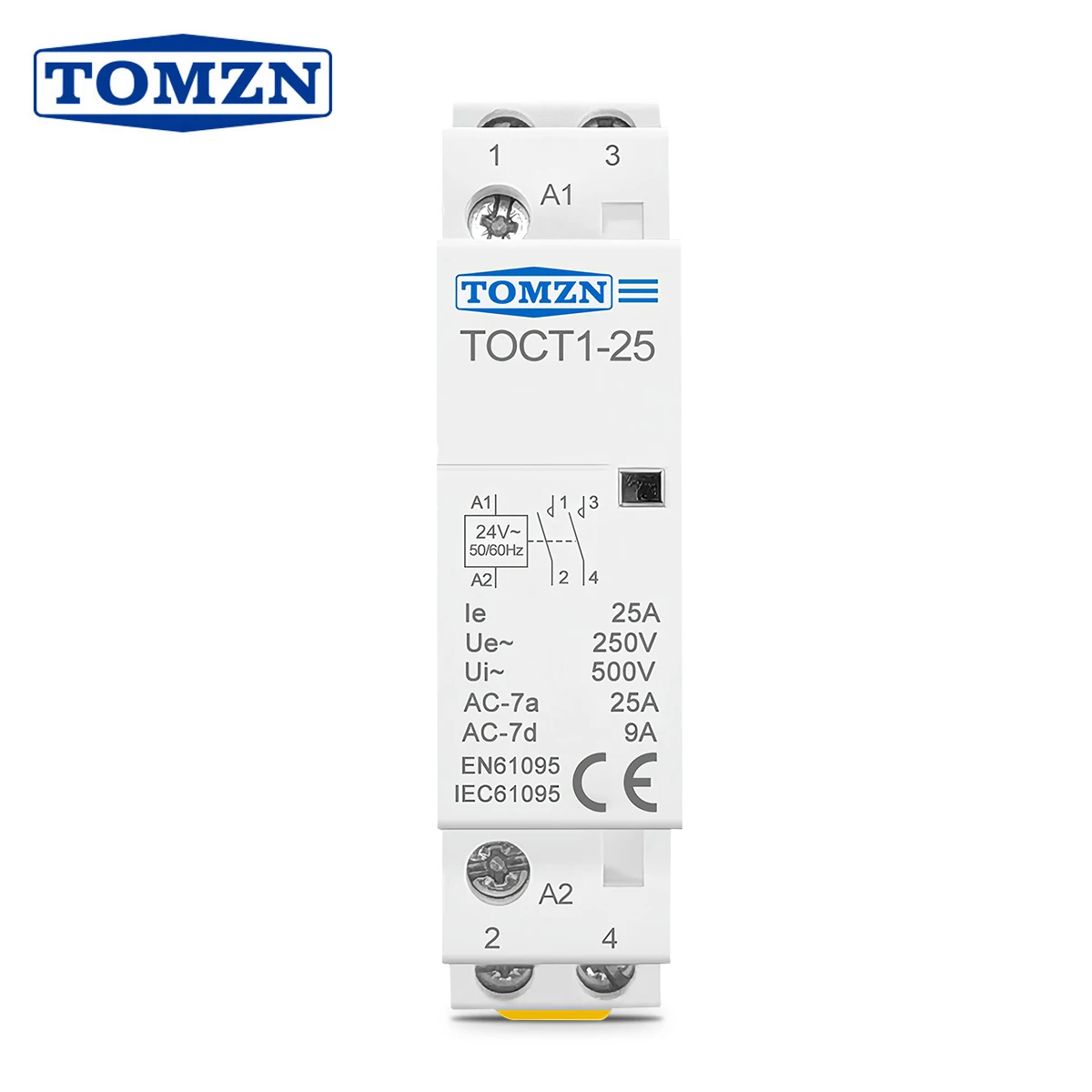 TOMZN Контактор TOCT1-25 24В 25А
TOMZN Контактор TOCT1-25 24В 25А