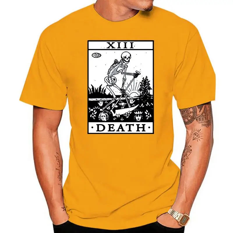 Vintage Tarot Card T Shirt Death Card Occult Shirt 100% Cotton Short Sleeve Summer T-shirt Men's Fashion Unisex Tops Tees C05
Vintage Tarot Card T Shirt Death Card Occult Shirt 100% Cotton Short Sleeve Summer T-shirt Men's Fashion Unisex Tops Tees C05