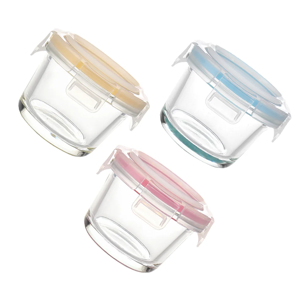 3pcs Small Bowls Glass Storage Bowl Snack Holder Sealed Baby Food Bowls Covered Glass Bowl Food Serving Bowl for Home Kitchen
3pcs Small Bowls Glass Storage Bowl Snack Holder Sealed Baby Food Bowls Covered Glass Bowl Food Serving Bowl for Home Kitchen