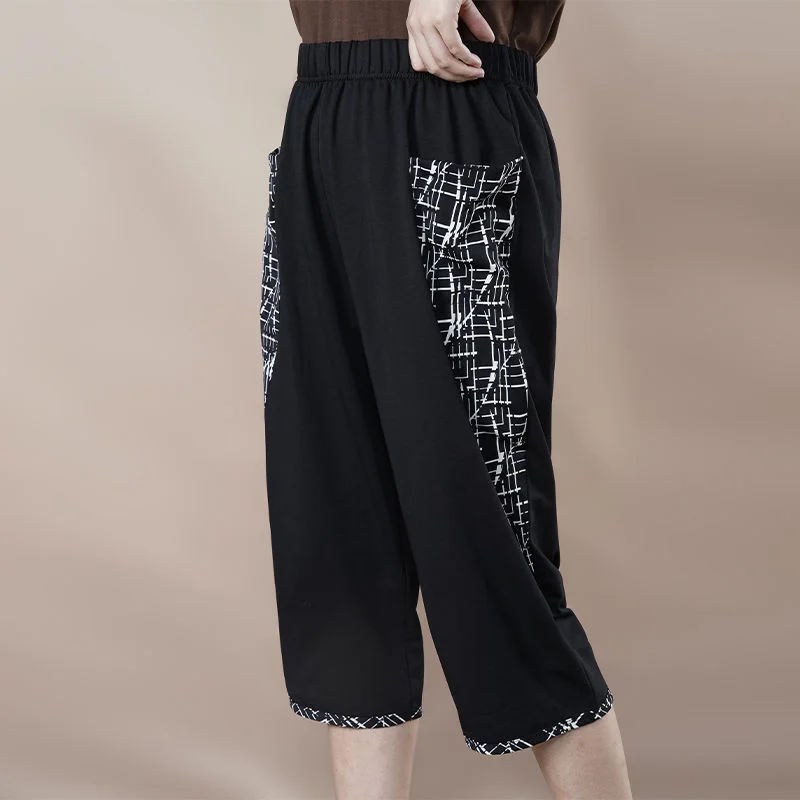 Middle-aged And Elderly Women's Capris Pants Woman Loose Casual Elastic Waist Harem Calf Length Pant Summer Breeches 4XL 5XL 6XL
Middle-aged And Elderly Women's Capris Pants Woman Loose Casual Elastic Waist Harem Calf Length Pant Summer Breeches 4XL 5XL 6XL