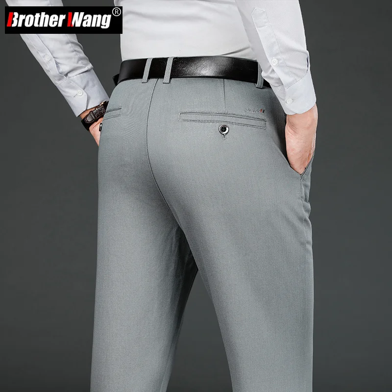 New Spring 2023 Men's Business Fashion Straight Casual Pants Classic Style Solid Stretch Lyocell Trousers Male Brand
New Spring 2023 Men's Business Fashion Straight Casual Pants Classic Style Solid Stretch Lyocell Trousers Male Brand