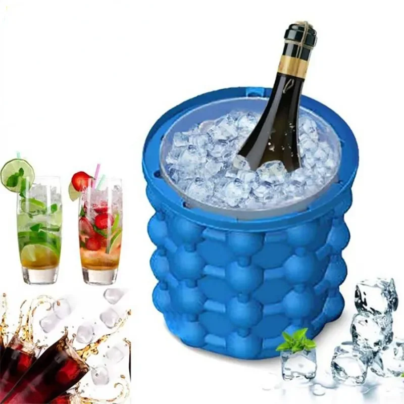 Ice Silicone Tools Kitchen Maker Cube Drinking Portable Freeze Ice Ice Whiskey Cabinet Cube Bucket Tray Beer Wine Cooler Mold
Ice Silicone Tools Kitchen Maker Cube Drinking Portable Freeze Ice Ice Whiskey Cabinet Cube Bucket Tray Beer Wine Cooler Mold