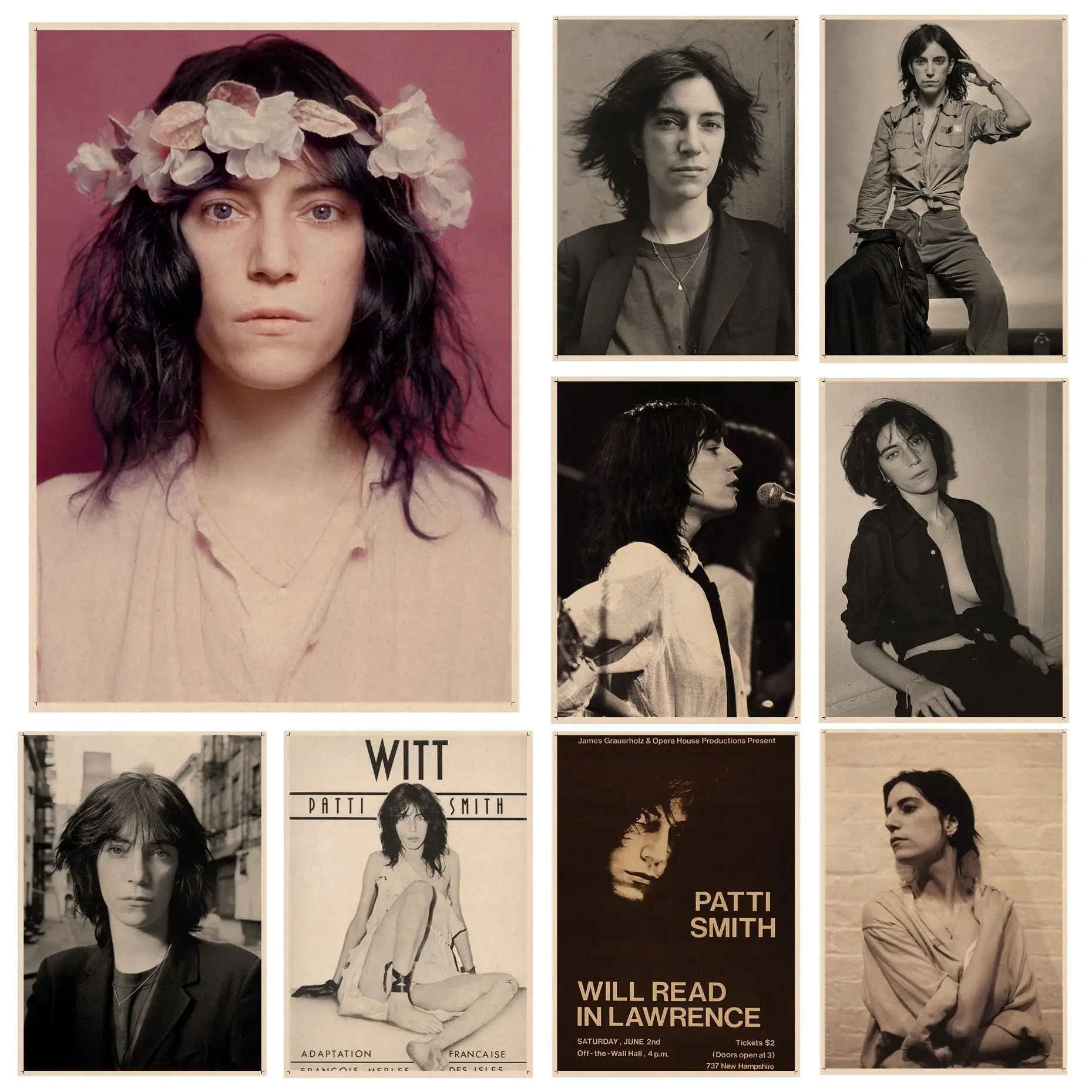 Patti Smith Vintage Posters Vintage Room Bar Cafe Decor Decor Art Wall Stickers
Patti Smith Vintage Posters Vintage Room Bar Cafe Decor Decor Art Wall Stickers