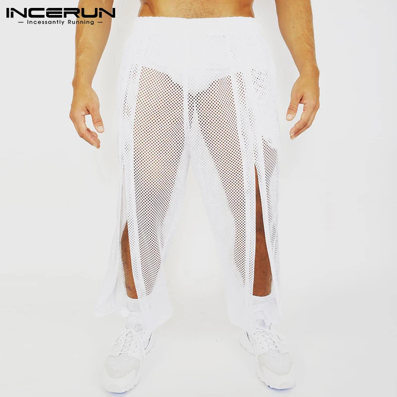 Men Pants Solid Color Mesh See Through 2022 Elastic Waist Casual Trousers Men Streetwear Split Joggers Sexy Pantalon INCERUN 5XL
Men Pants Solid Color Mesh See Through 2022 Elastic Waist Casual Trousers Men Streetwear Split Joggers Sexy Pantalon INCERUN 5XL