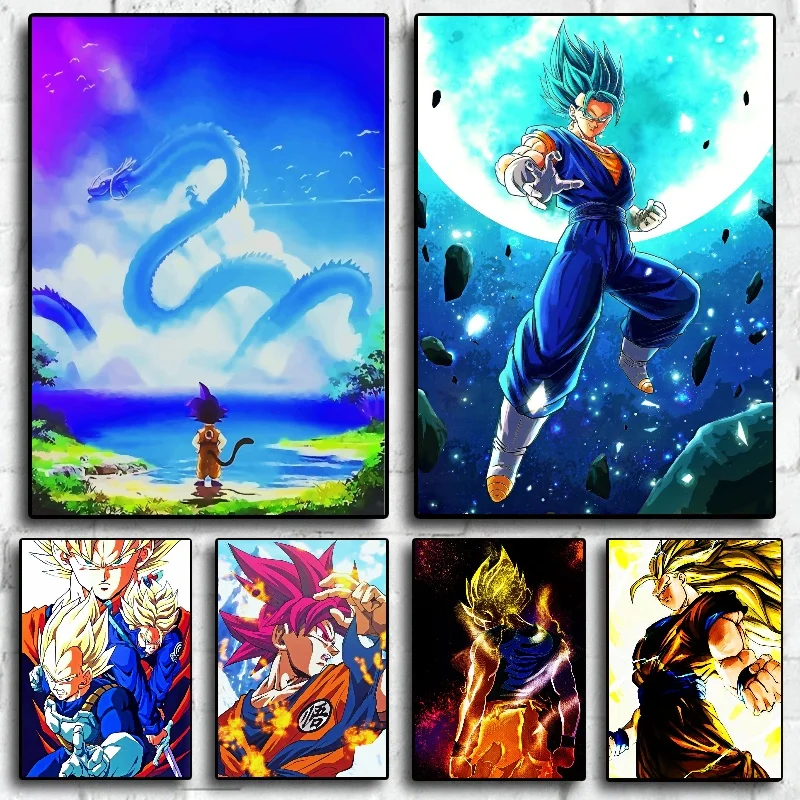 Colorful creativity Anime canvas painting Artwork figures Dragon Ball Z Super Saiyan Goku Gohan Vegeta Home Decor posters Wall
Colorful creativity Anime canvas painting Artwork figures Dragon Ball Z Super Saiyan Goku Gohan Vegeta Home Decor posters Wall