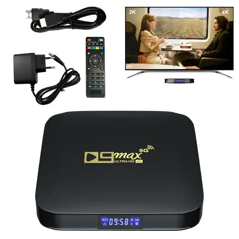 D9max Network TV Set Top Quick Network Set Top Box 2.4G WIFI 5G 4K H.265 Network Player 16GB For Androids Media Player Set
D9max Network TV Set Top Quick Network Set Top Box 2.4G WIFI 5G 4K H.265 Network Player 16GB For Androids Media Player Set