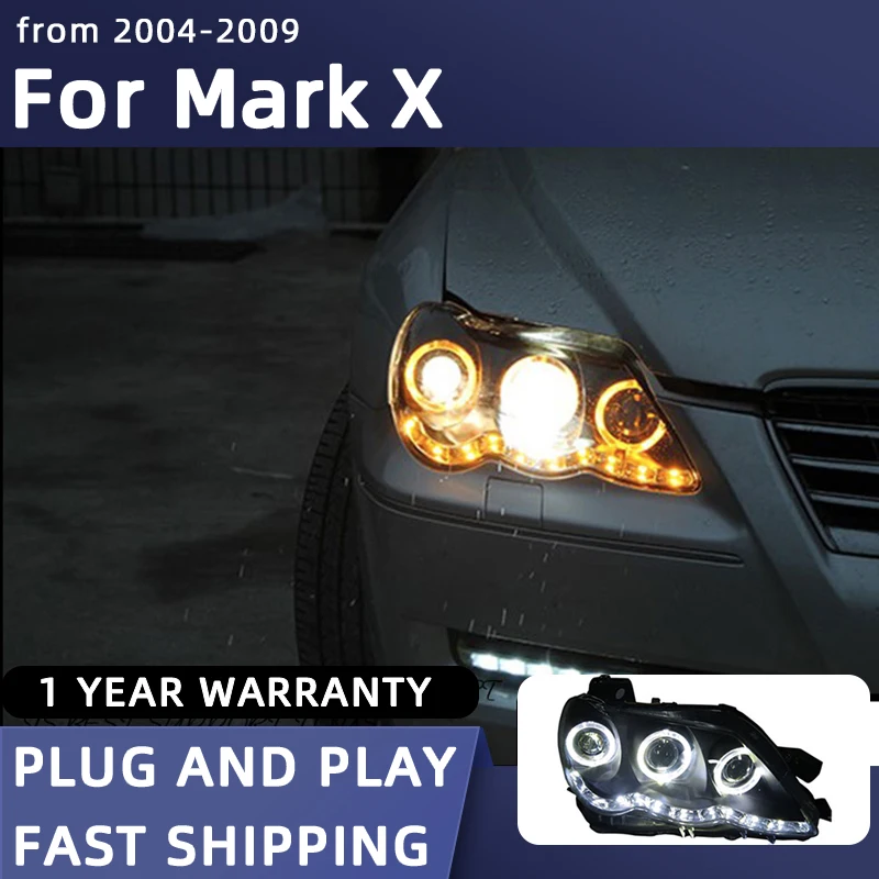 Car Styling Headlights for Toyota Mark X LED Headlight 2004-2009 Reiz Head Lamp DRL Signal Projector Lens Automotive Accessories
Car Styling Headlights for Toyota Mark X LED Headlight 2004-2009 Reiz Head Lamp DRL Signal Projector Lens Automotive Accessories
