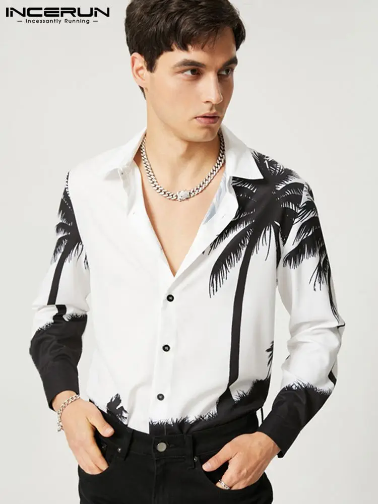 American Style Casual Men's Printed Long Sleeve Shirts Stylish Male Party Nightclub Lapel Buttons Blouse S-5XL INCERUN Tops 2022
American Style Casual Men's Printed Long Sleeve Shirts Stylish Male Party Nightclub Lapel Buttons Blouse S-5XL INCERUN Tops 2022