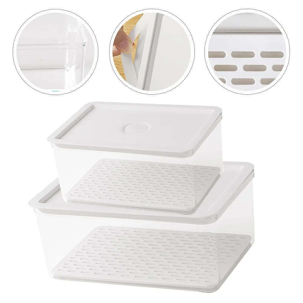 2Pcs Containing Fresh Fresh Keep Holder Fresh Keep Box Storage Container for Grains Kitchen
2Pcs Containing Fresh Fresh Keep Holder Fresh Keep Box Storage Container for Grains Kitchen