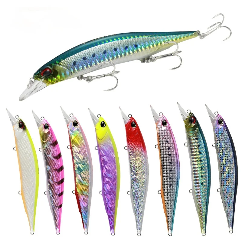 1 Pcs Three-hook Minor 13cm/16.6g Long-range Sea Bass Large Minoru Lure with Built-in Ball Lure Hard Bait
1 Pcs Three-hook Minor 13cm/16.6g Long-range Sea Bass Large Minoru Lure with Built-in Ball Lure Hard Bait