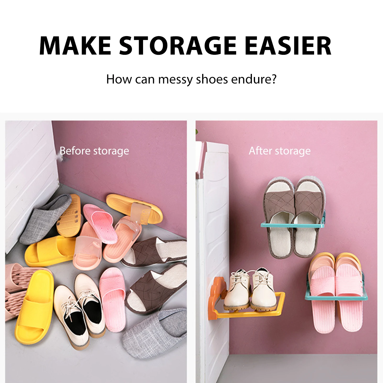 Punch free Shoes Rack For Home Slippers Wall mounted Foldable Organizer Hanging Drain Holder Shelf Portable Lightweight Design
Punch free Shoes Rack For Home Slippers Wall mounted Foldable Organizer Hanging Drain Holder Shelf Portable Lightweight Design