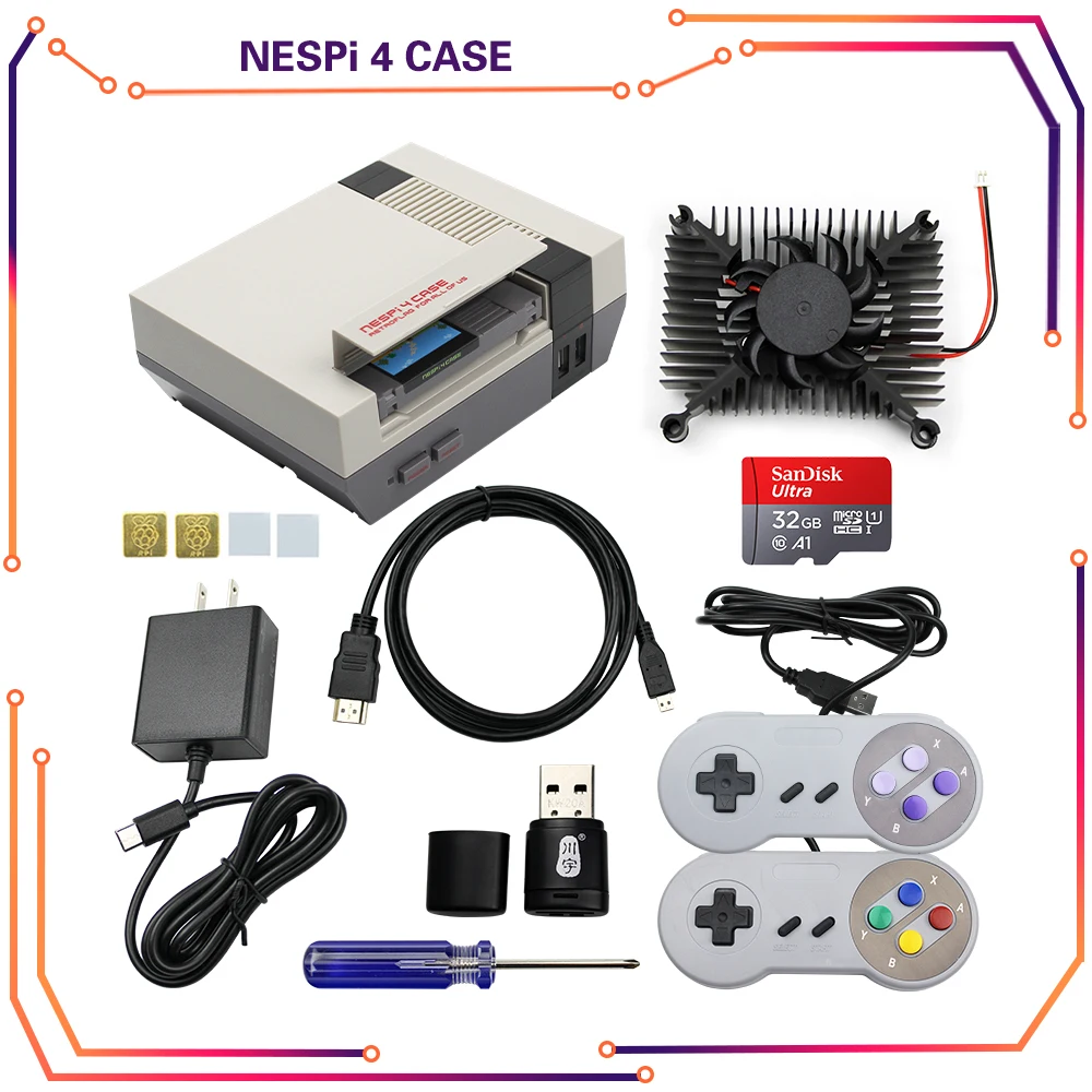 Ретро Флаг NESPi 4 NESPi4 чехол для Raspberry Pi 4 Модель B поддержка функции безопасного отключения с SSD чехол охлаждающий вентилятор NESPi4 чехол
Ретро Флаг NESPi 4 NESPi4 чехол для Raspberry Pi 4 Модель B поддержка функции безопасного отключения с SSD чехол охлаждающий вентилятор NESPi4 чехол