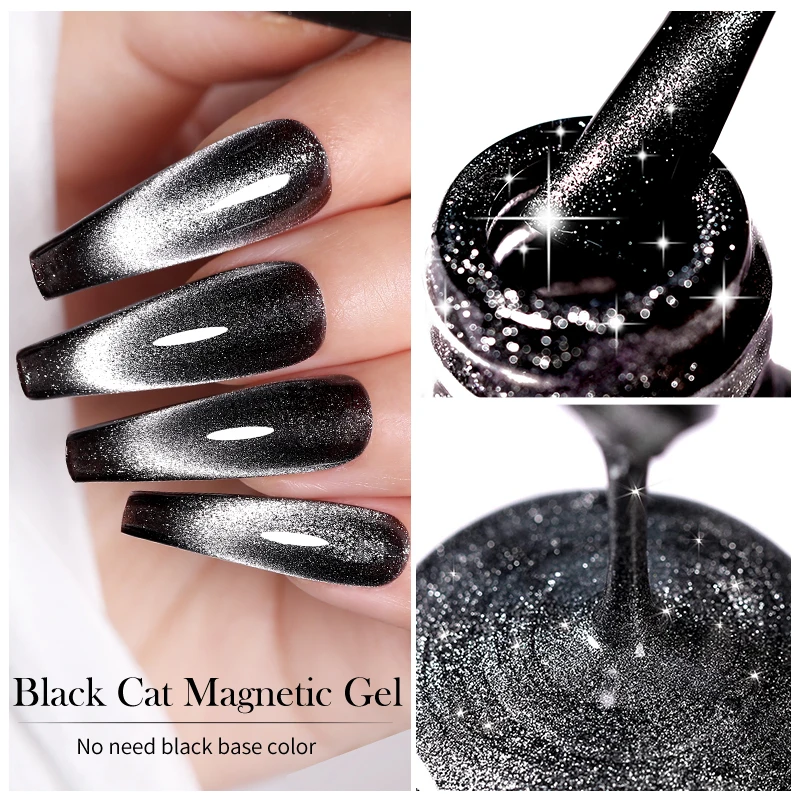 LILYCUTE 7ml Black Spar Cat Magnetic Gel Nail Polish Crystal Magnetic Nails Polish Semi Permanent UV Gel No Need Base Color
LILYCUTE 7ml Black Spar Cat Magnetic Gel Nail Polish Crystal Magnetic Nails Polish Semi Permanent UV Gel No Need Base Color