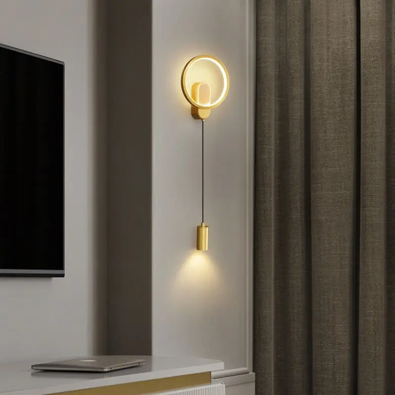 Interior Wall Sconce Copper LED 3 Colors Gold Brass Beside Light Decor Modern Home Live Bedroom
Interior Wall Sconce Copper LED 3 Colors Gold Brass Beside Light Decor Modern Home Live Bedroom