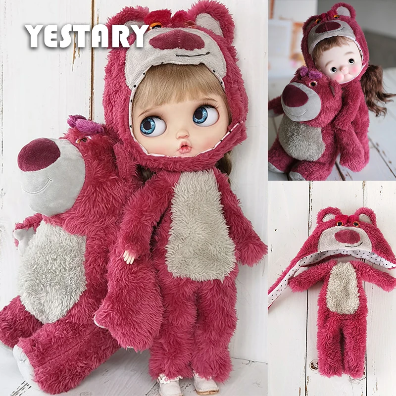 YESTARY BJD Blythe Doll Accessories Strawberry Bear Dolls Clothes OB22/OB24 Cute Hat One Sets Piece Suit For Girls Birthday Gift
YESTARY BJD Blythe Doll Accessories Strawberry Bear Dolls Clothes OB22/OB24 Cute Hat One Sets Piece Suit For Girls Birthday Gift