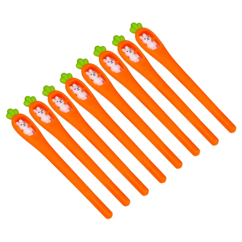 8pcs Black Ink Pen Smooth Practical Carrot Shaped Roller Ballpoint Pen Writing Pens Pen for Office
8pcs Black Ink Pen Smooth Practical Carrot Shaped Roller Ballpoint Pen Writing Pens Pen for Office