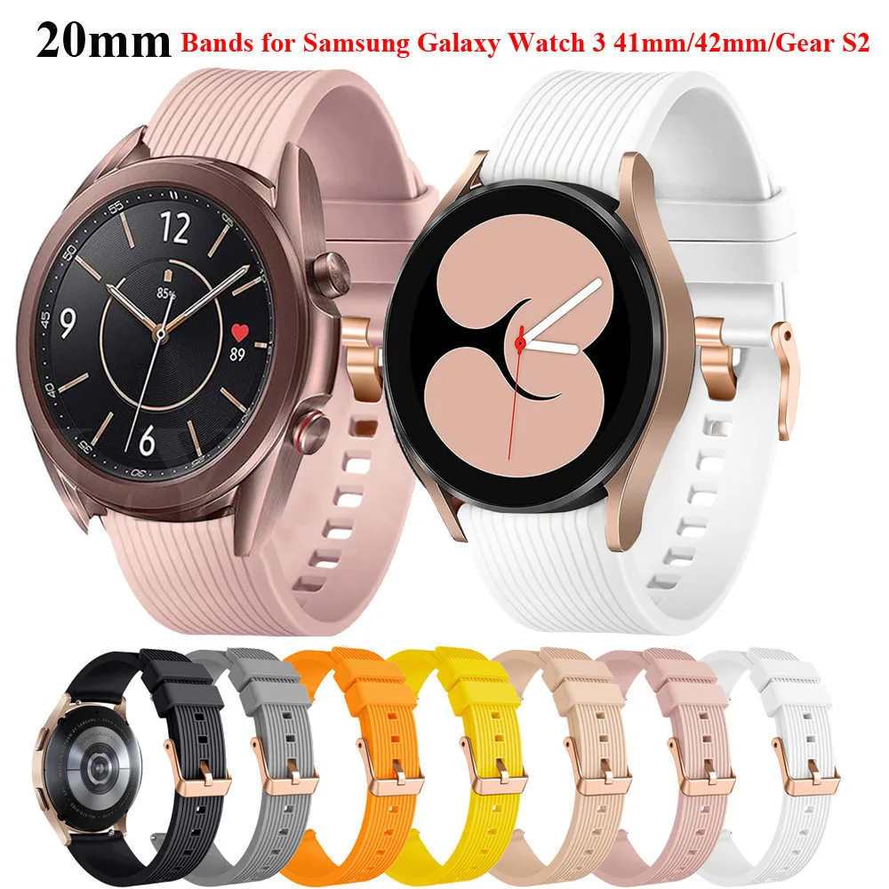 20mm Silicone Smartwatch Strap For Samsung Galaxy Watch 5/4 40 44mm Wristband For watch 3 41 42mm Watchband Bracelet Belt Correa
20mm Silicone Smartwatch Strap For Samsung Galaxy Watch 5/4 40 44mm Wristband For watch 3 41 42mm Watchband Bracelet Belt Correa