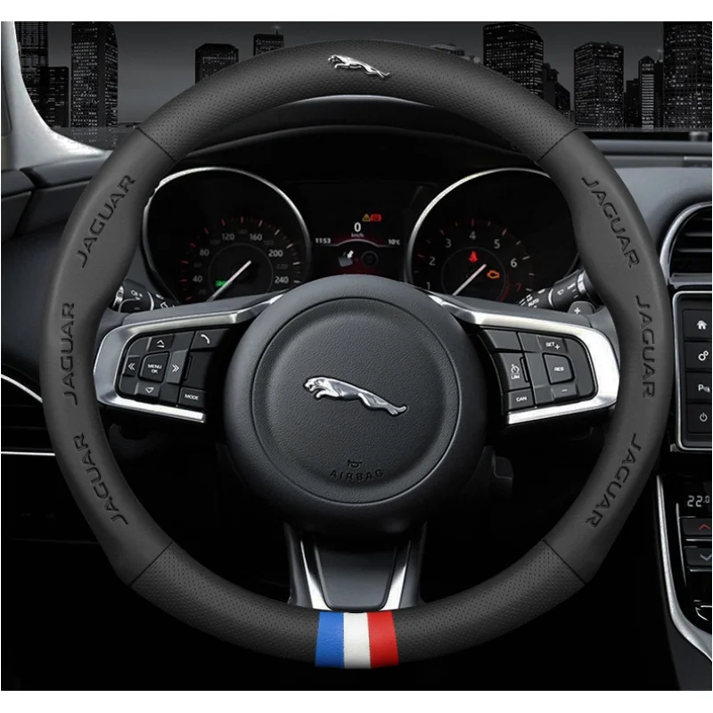 Car PU leather steering wheel Cover 38cm For Jaguar XF XE XJ XK F-PACE F-TYPE I-PACE E-PACE X-TYPE S-TYPE C-TYPE Car Accessories
Car PU leather steering wheel Cover 38cm For Jaguar XF XE XJ XK F-PACE F-TYPE I-PACE E-PACE X-TYPE S-TYPE C-TYPE Car Accessories