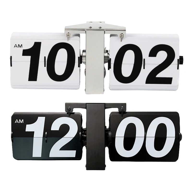 Flip Desk Shelf Clock Retro Style Mechanical Digital Display Powered Home & Office Decor 14 x 5.5 x 3.5 Inches
Flip Desk Shelf Clock Retro Style Mechanical Digital Display Powered Home & Office Decor 14 x 5.5 x 3.5 Inches