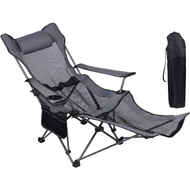 NURTUDIS Camping Lounge Chair,Folding Reclining Camping Chair, Portable Camping Chair with Footrest,Storage Bag & Headrest
NURTUDIS Camping Lounge Chair,Folding Reclining Camping Chair, Portable Camping Chair with Footrest,Storage Bag & Headrest