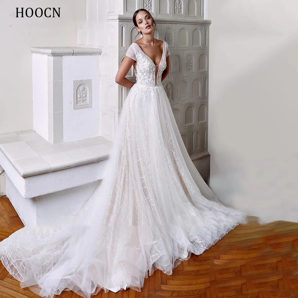 HERBURNL V-neck Fashion Wedding Dress 2022 Sexy Backless Princess Bride Lace Appliques Chapel Train Bridal
HERBURNL V-neck Fashion Wedding Dress 2022 Sexy Backless Princess Bride Lace Appliques Chapel Train Bridal