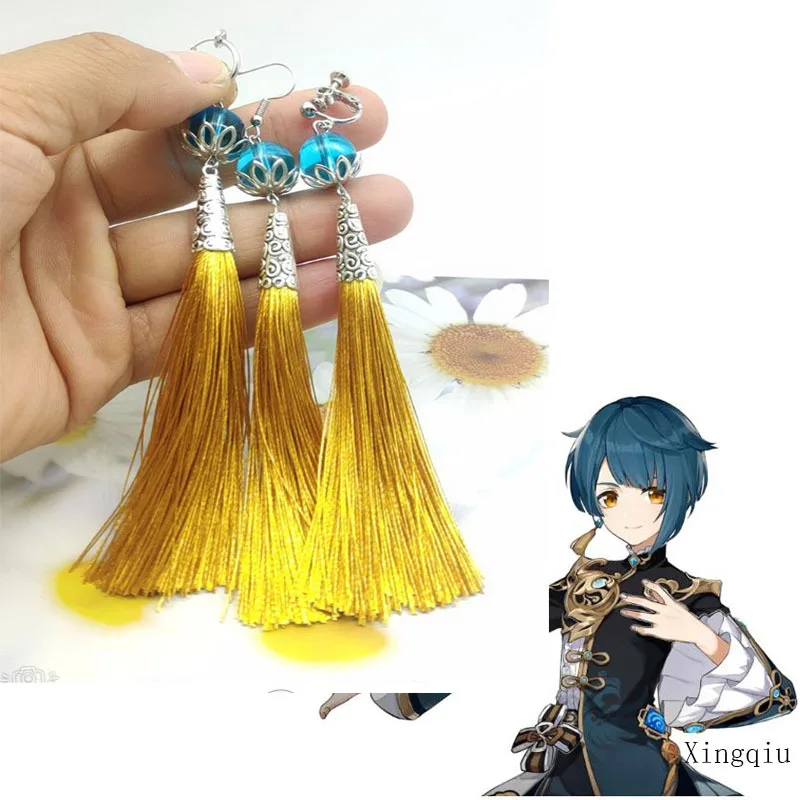 Genshin Impact Earrings Xingqiu Ear Clips Zhongli Tartaglia Eardrop for Women Men Anime Cosplay Jewelry Props
Genshin Impact Earrings Xingqiu Ear Clips Zhongli Tartaglia Eardrop for Women Men Anime Cosplay Jewelry Props