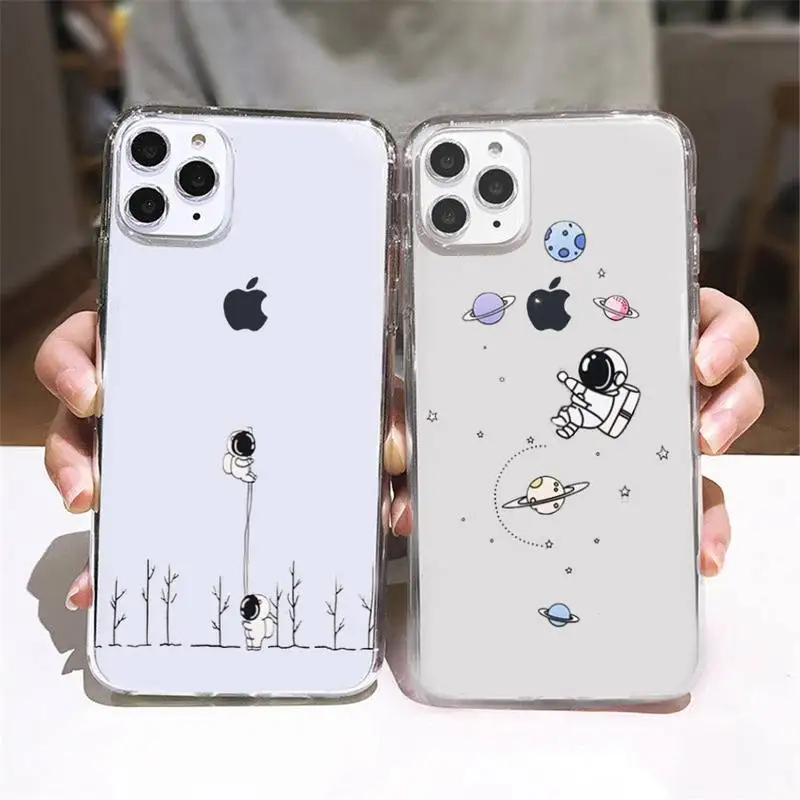 Cute Cartoon Astronaut Star Space Phone Case For iPhone 13 12 11 Pro XS Max XR X Mini 6 7 8 Plus Soft Silicone Clear Phone Case
Cute Cartoon Astronaut Star Space Phone Case For iPhone 13 12 11 Pro XS Max XR X Mini 6 7 8 Plus Soft Silicone Clear Phone Case