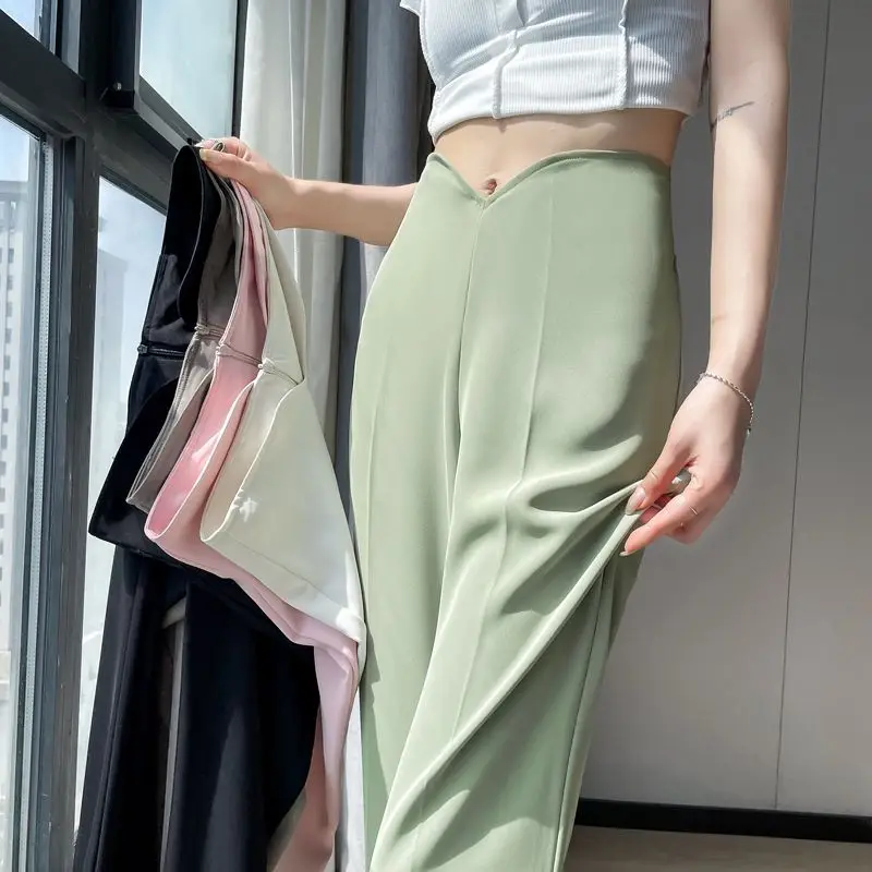 Women Solid Suits Pants Y2K Clothes Irregularity High Waist Wide Leg Pants Casual Straight Trousers Female Pantalones Mujer 2576
Women Solid Suits Pants Y2K Clothes Irregularity High Waist Wide Leg Pants Casual Straight Trousers Female Pantalones Mujer 2576