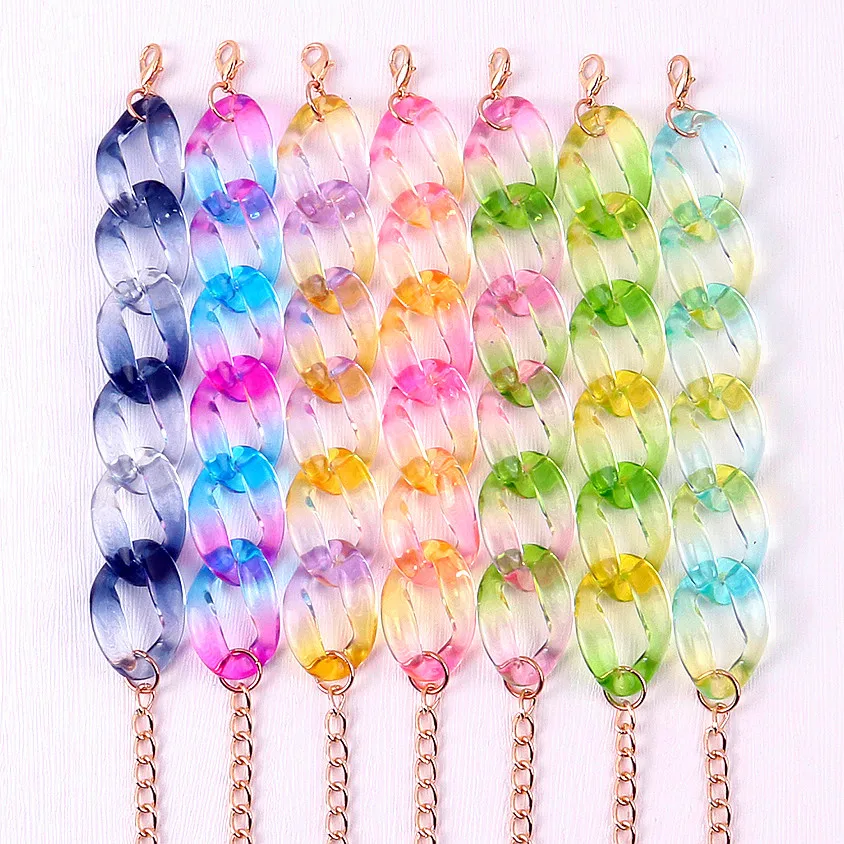 FishSheep 2022 New Trendy Colorful Acrylic Chain Link Bracelets For Women Bohemian Transparent Thick Bracelets Bangles Jewelry
FishSheep 2022 New Trendy Colorful Acrylic Chain Link Bracelets For Women Bohemian Transparent Thick Bracelets Bangles Jewelry