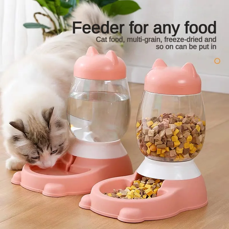 Pet Automatic Feeder Dog Water Bottle Large Capacity Cat Food Feeder Pet Water Dispenser Feeding Drinking Bowl Cat Accessories
Pet Automatic Feeder Dog Water Bottle Large Capacity Cat Food Feeder Pet Water Dispenser Feeding Drinking Bowl Cat Accessories