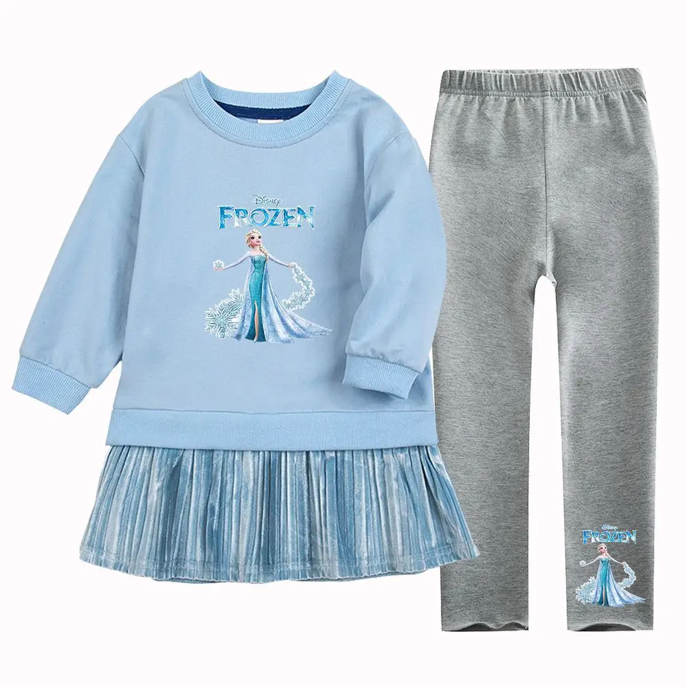 Disney Children's Suit Princess Elsa Pattern Cotton Stitching Spring and Autumn Model Girls' Bodysuit Dress Bottoming Trousers
Disney Children's Suit Princess Elsa Pattern Cotton Stitching Spring and Autumn Model Girls' Bodysuit Dress Bottoming Trousers