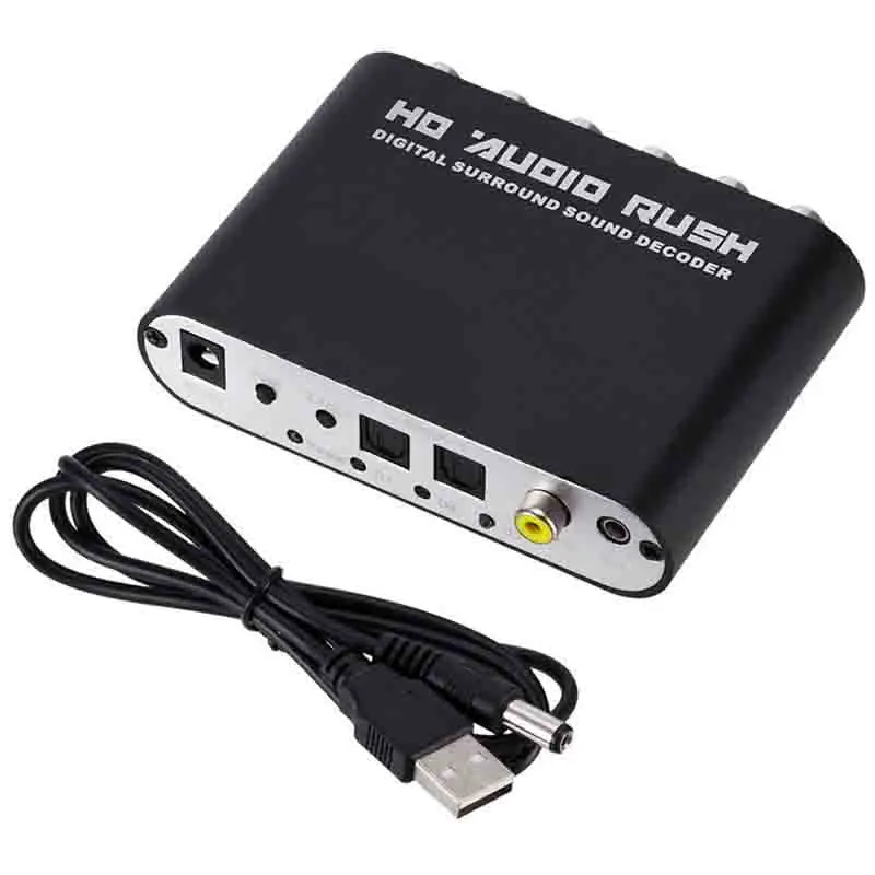 Топ 5,1, цифровой звуковой декодер, преобразователь SPDIF, коаксиальный до 5.1CH, аналоговый аудио (выход 6RCA)
Топ 5,1, цифровой звуковой декодер, преобразователь SPDIF, коаксиальный до 5.1CH, аналоговый аудио (выход 6RCA)