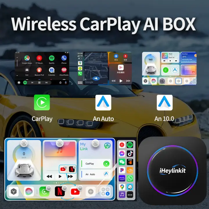CarlinKit Android 10 Wireless Android Auto Ai Box Wireless CarPlay Adapter GPS Wi-Fi 5G Wireless Network W/ SIM TF Card Port
CarlinKit Android 10 Wireless Android Auto Ai Box Wireless CarPlay Adapter GPS Wi-Fi 5G Wireless Network W/ SIM TF Card Port