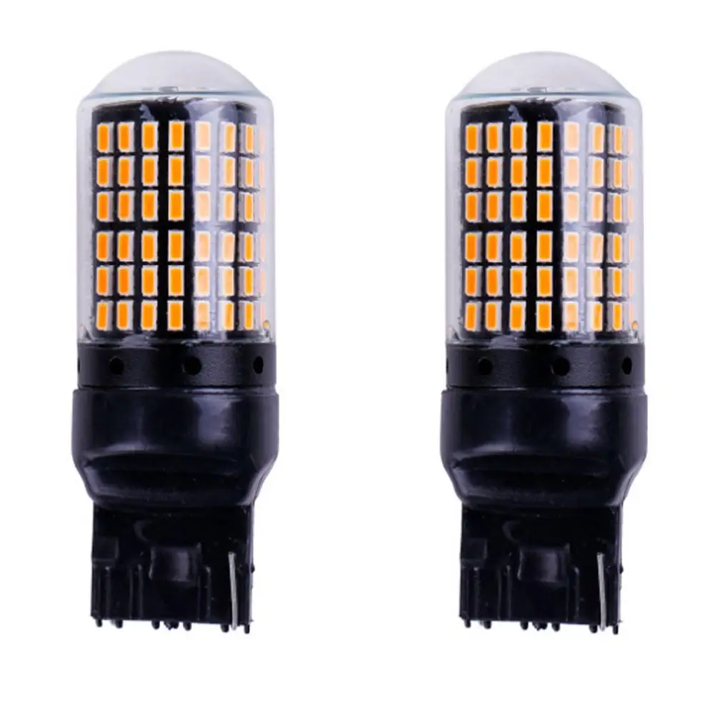 2pcs Car Brake Light Simple Installation Led Turn Signal Fast Heat Dissipation Anti-flicker Lights 144smd T20 For Small Car
2pcs Car Brake Light Simple Installation Led Turn Signal Fast Heat Dissipation Anti-flicker Lights 144smd T20 For Small Car