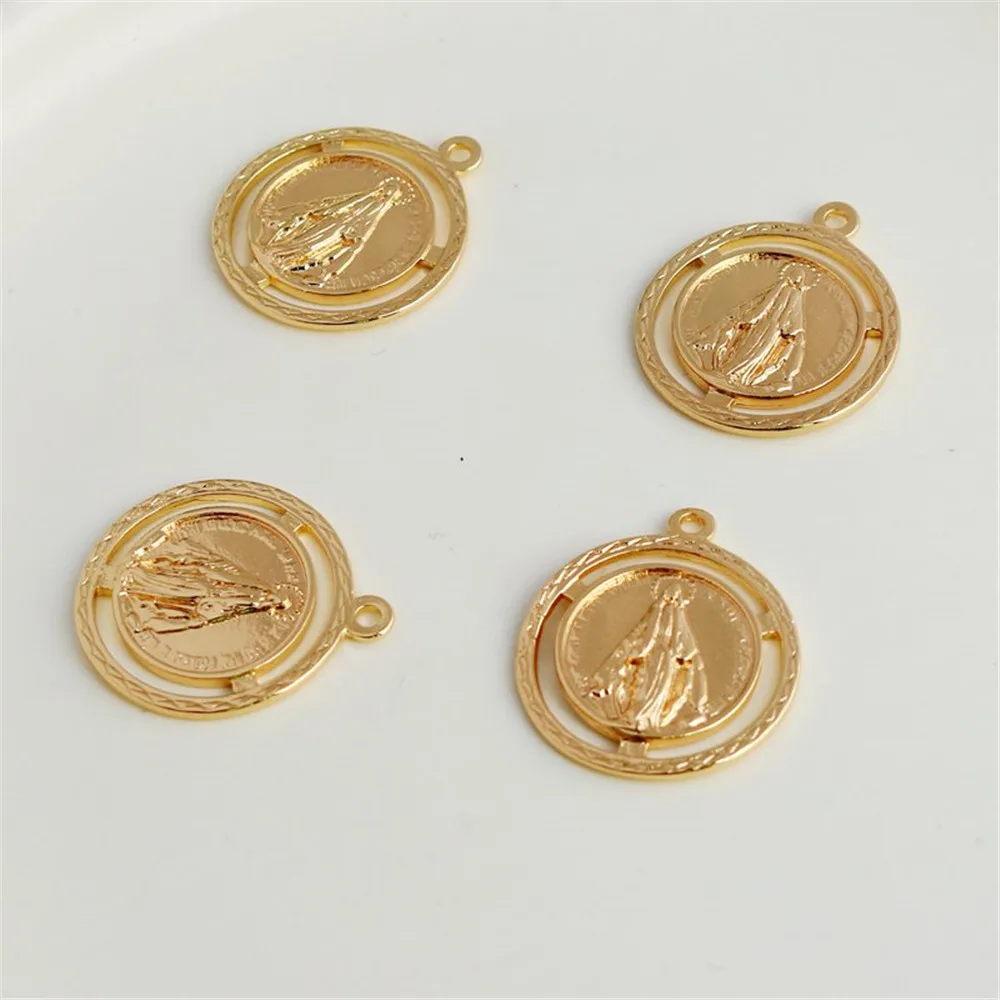 14K copper clad gold color goddess hangtag 22mm hand DIY jewelry round tag accessories pendant bracelet necklace pendant
14K copper clad gold color goddess hangtag 22mm hand DIY jewelry round tag accessories pendant bracelet necklace pendant
