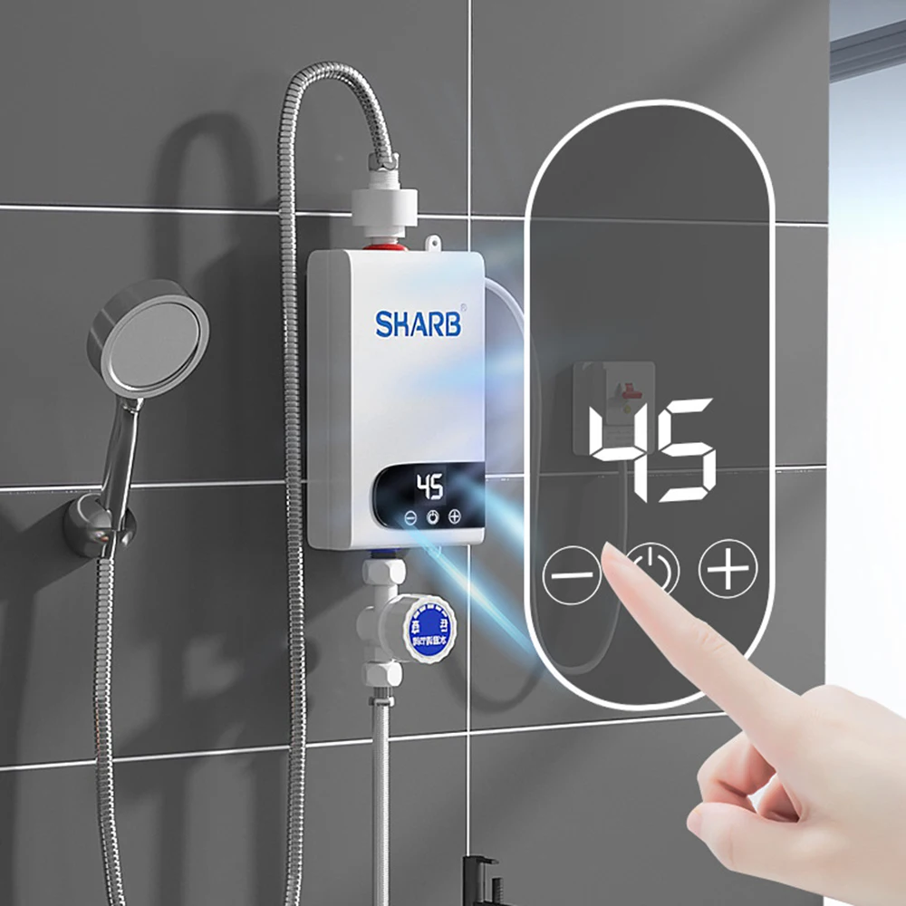 Electric Tankless Water Heater 3500W Thankless Instant Hot Mini Water Heater Bathroom Tap Heating LED Display Vertical Shower
Electric Tankless Water Heater 3500W Thankless Instant Hot Mini Water Heater Bathroom Tap Heating LED Display Vertical Shower