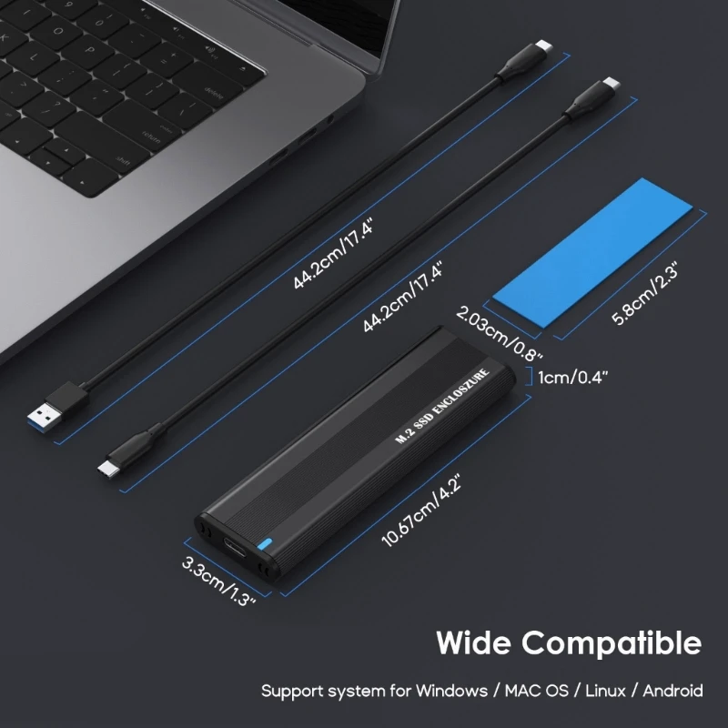 M2 SSD Case- NVME Sata Dual-Protocol M2 to USB Type-C 3.1 SSD Adapter for NVME PCIE Sata SSD Disk Box M2 SSD Case- Box
M2 SSD Case- NVME Sata Dual-Protocol M2 to USB Type-C 3.1 SSD Adapter for NVME PCIE Sata SSD Disk Box M2 SSD Case- Box