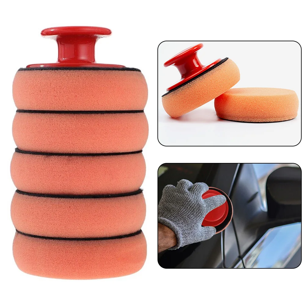 5pcs Car Sponge Pads Detailing Wax Applicator Pads With Handle For Beauty Curing For Coat Paints Waxing, Polishing Sealing Glaze
5pcs Car Sponge Pads Detailing Wax Applicator Pads With Handle For Beauty Curing For Coat Paints Waxing, Polishing Sealing Glaze