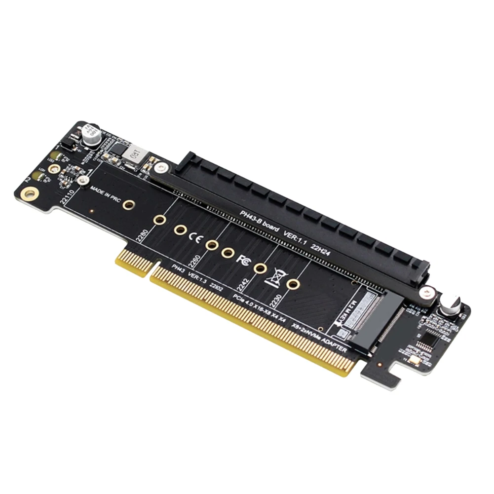 PCIE 4.0 Channel Splitter Expansion Riser Card 8+4+4Hyper Ultra VROC M.2 NVMe Port Expansion Riser Card
PCIE 4.0 Channel Splitter Expansion Riser Card 8+4+4Hyper Ultra VROC M.2 NVMe Port Expansion Riser Card