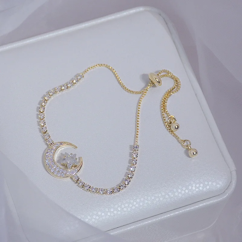 Opal rhinestone bracelet fashion all-match girlfriends with the same moon star zircon pull adjustable bracelet female
Opal rhinestone bracelet fashion all-match girlfriends with the same moon star zircon pull adjustable bracelet female