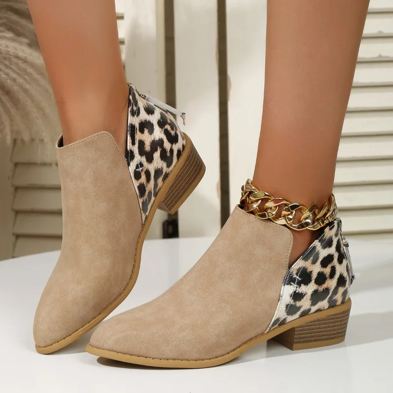 Spring and Autumn 2023 New Women's Fashion Retro Women's Ankle Boots Casual Leopard Print Ankle Boots Comfortable Women's Shoes 
Spring and Autumn 2023 New Women's Fashion Retro Women's Ankle Boots Casual Leopard Print Ankle Boots Comfortable Women's Shoes