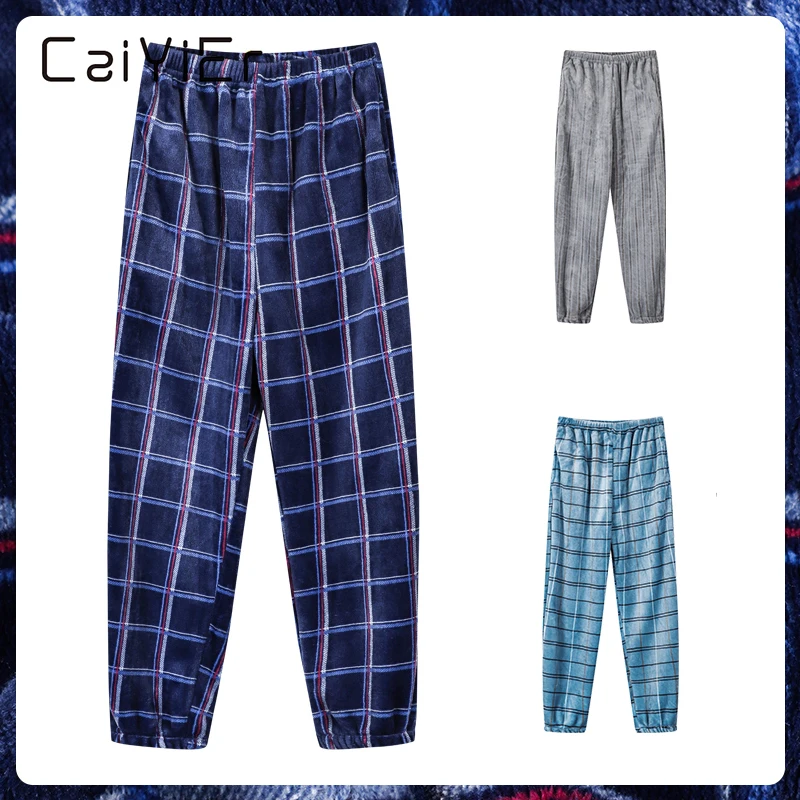 CAIYIER Men's Flannel Home Pants Large Size Soft Warm Sleepwear With Pocket Elastic Waistband Sleep Bottoms Trousers Underwear
CAIYIER Men's Flannel Home Pants Large Size Soft Warm Sleepwear With Pocket Elastic Waistband Sleep Bottoms Trousers Underwear