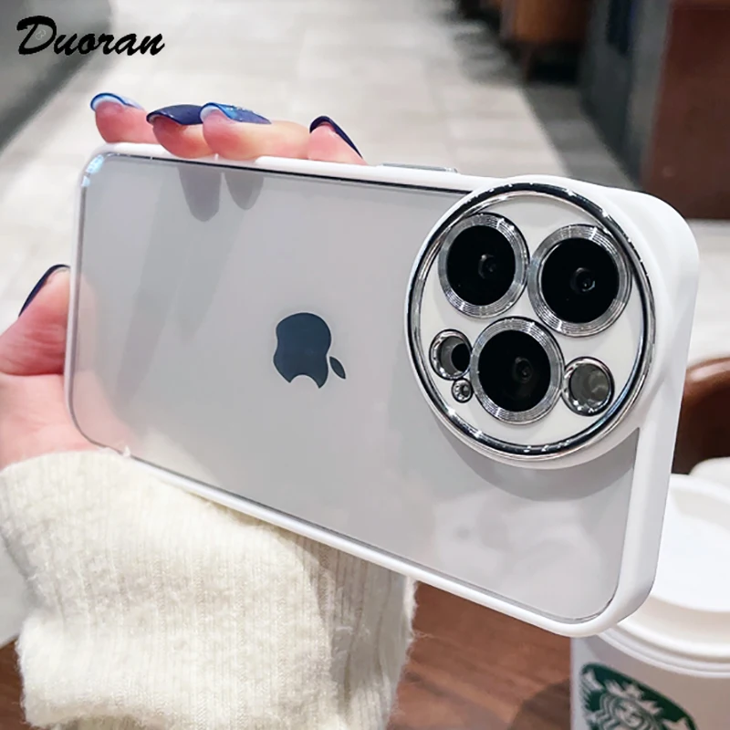 Luxury Transparent Soft Silicone Phone Case For iPhone 11 12 13 Pro Max Metal Lens Protection Back Cover TPU Anti-Drop Cases
Luxury Transparent Soft Silicone Phone Case For iPhone 11 12 13 Pro Max Metal Lens Protection Back Cover TPU Anti-Drop Cases