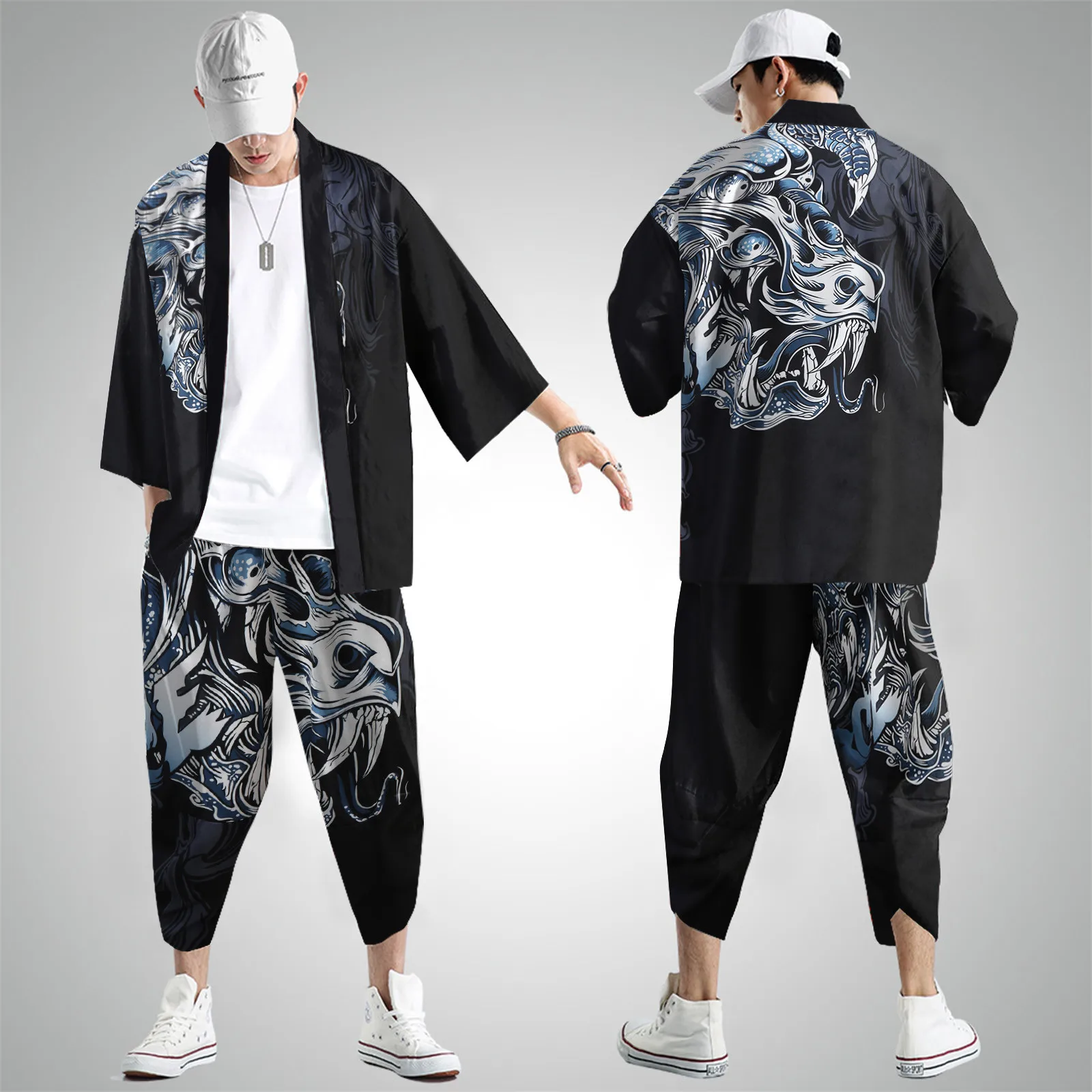 Samurai Traditional Men Kimono Anime Clothes Chinese Style Japanese Kimono Cardigan And Pants Set Cosplay Yukata Shirt Blouse
Samurai Traditional Men Kimono Anime Clothes Chinese Style Japanese Kimono Cardigan And Pants Set Cosplay Yukata Shirt Blouse