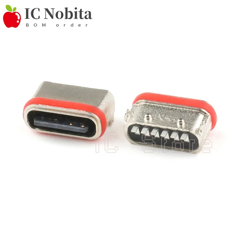 Водонепроницаемые USB разъемы TYPE-C 3.1 6-контактные SMT 10 шт.
Водонепроницаемые USB разъемы TYPE-C 3.1 6-контактные SMT 10 шт.