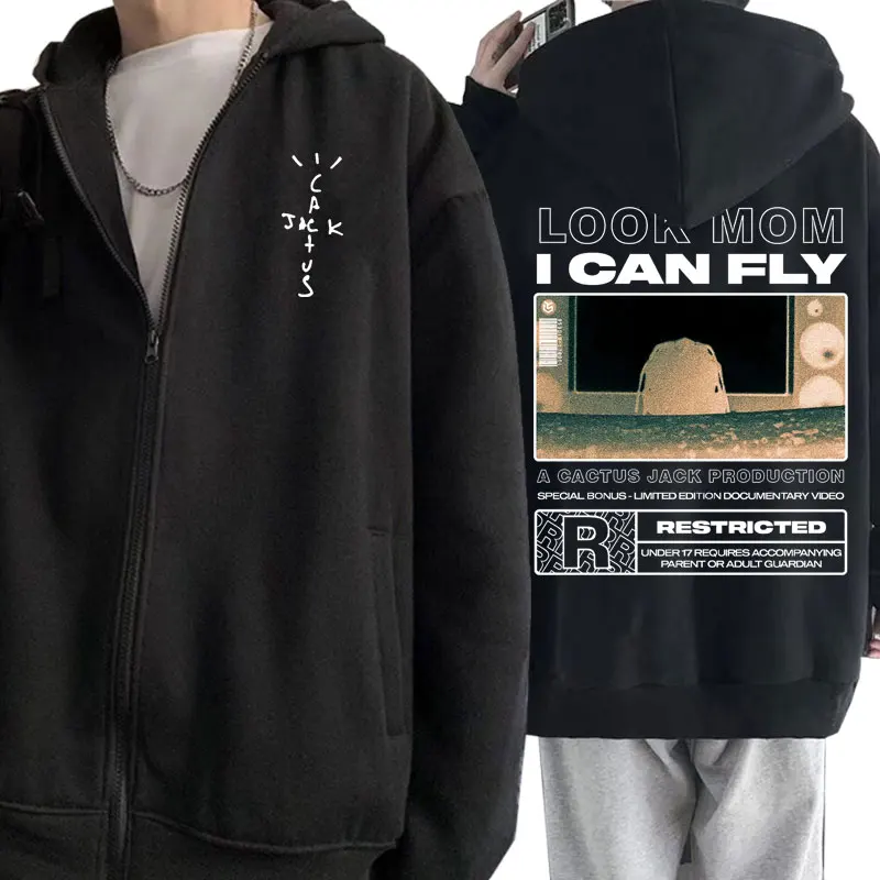 Hot New Men Women LOOK MOM I CAN FLY Travis Scott Zipper Hoodie Cactus Jack Zipper Hoodies Mens Letter Logo Print Zip Sweatshirt
Hot New Men Women LOOK MOM I CAN FLY Travis Scott Zipper Hoodie Cactus Jack Zipper Hoodies Mens Letter Logo Print Zip Sweatshirt