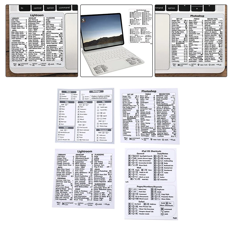 Computer Reference Keyboard Shortcut Sticker Adhesive For Windows PC Laptop Desktop For Lightroom Shortcut For Macbook Shortcut
Computer Reference Keyboard Shortcut Sticker Adhesive For Windows PC Laptop Desktop For Lightroom Shortcut For Macbook Shortcut