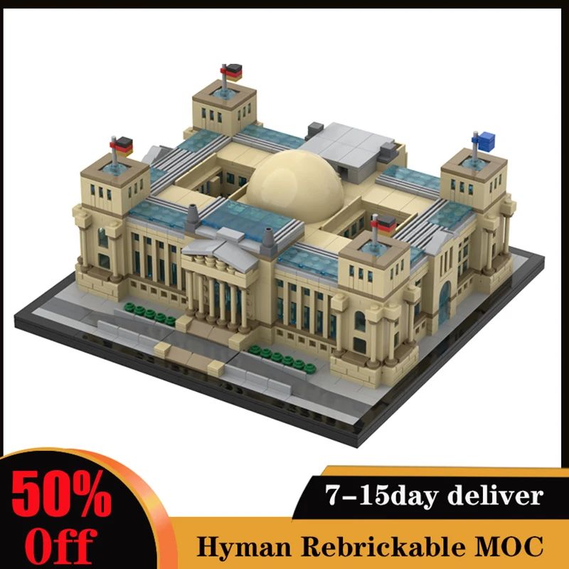 2380PCS MOC-88546 Building Conference Room Reichstag Berlin Building Blocks Germany Architecture Bricks Toys For Birthday Gifts
2380PCS MOC-88546 Building Conference Room Reichstag Berlin Building Blocks Germany Architecture Bricks Toys For Birthday Gifts