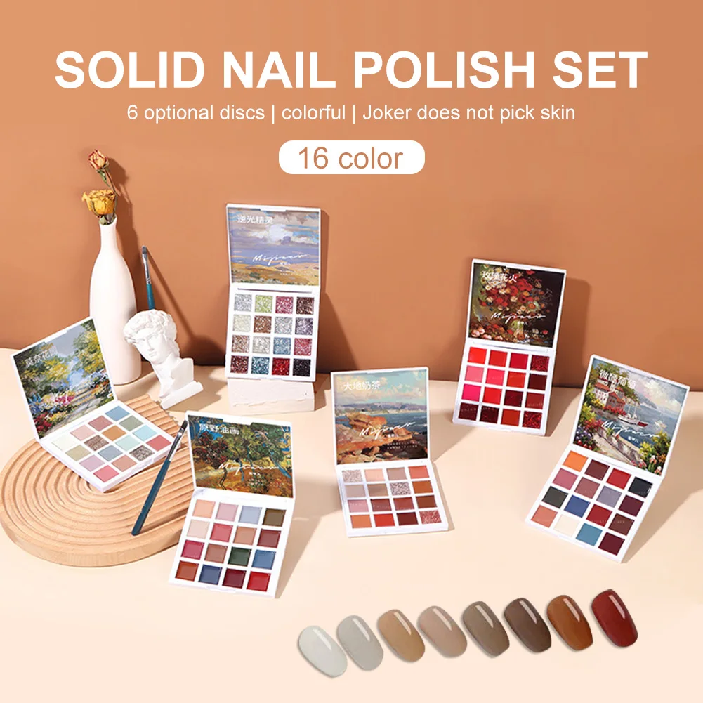 Solid Gel Polish Palette Solid Nail Gel Soak Off UV Gel Nail Polish Set Jelly Color Nail Varnish for Nail Art Salon Home DIY
Solid Gel Polish Palette Solid Nail Gel Soak Off UV Gel Nail Polish Set Jelly Color Nail Varnish for Nail Art Salon Home DIY