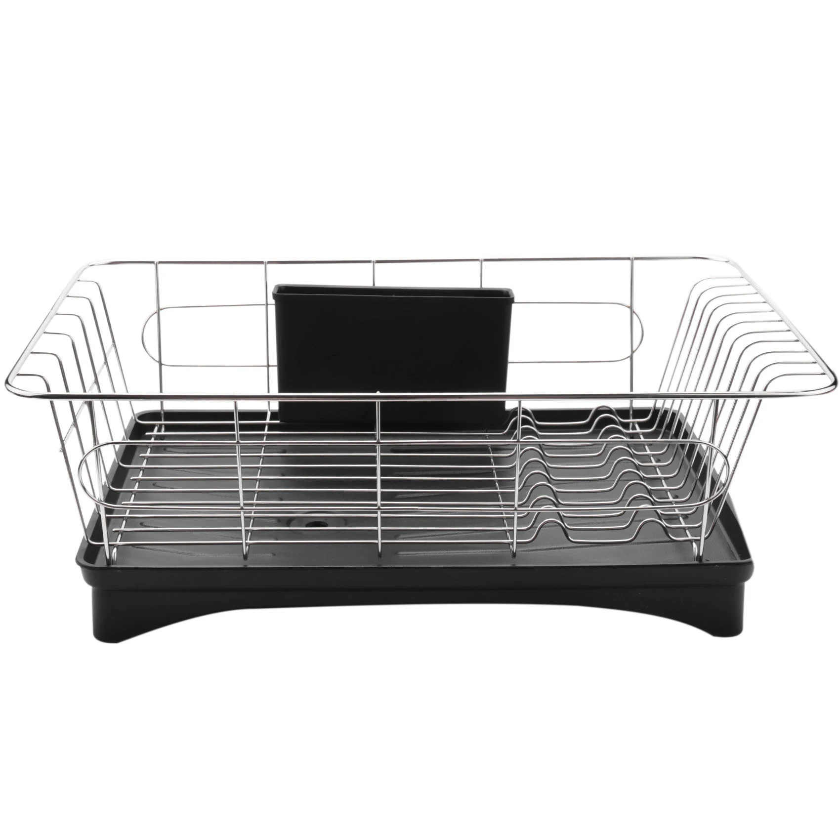 Stainless Steel Dish Drainer Drying Rack With 3-Piece Set Removable Rust Proof Utensil Holde For Kitchen Counter Storage Rack
Stainless Steel Dish Drainer Drying Rack With 3-Piece Set Removable Rust Proof Utensil Holde For Kitchen Counter Storage Rack